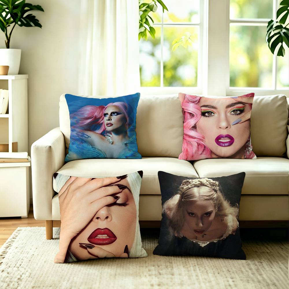 Home Textiles Là Gì - Hot Singer L-Lady G-GagaS Square ปลอกหมอนพิมพ์ลายสองด้าน