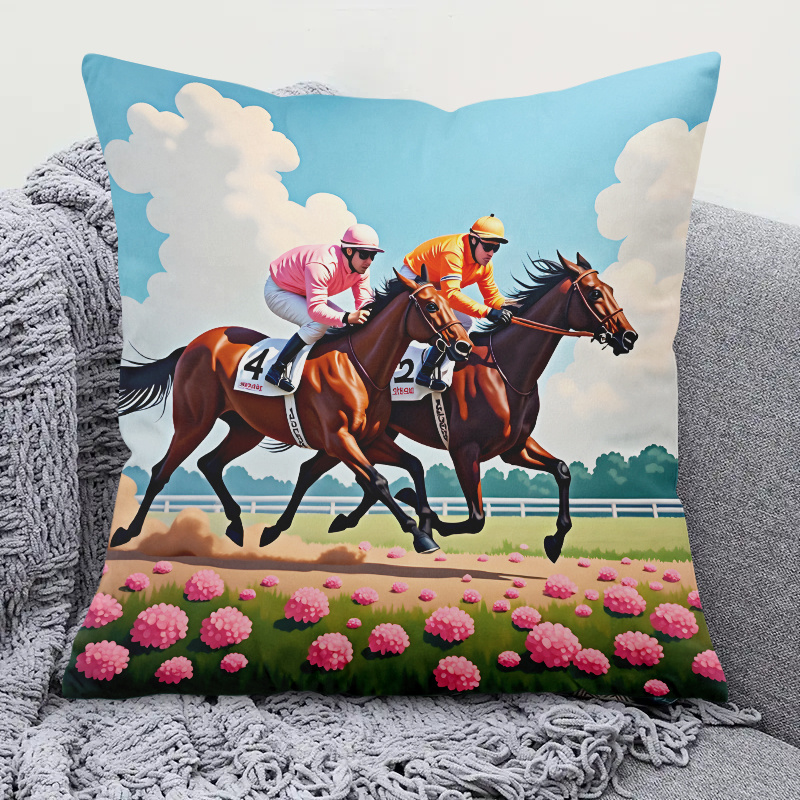 Pillow Insert 18X18 - ปลอกหมอนลายม้าแข่ง 1 ชิ้น 18x18 นิ้ว –