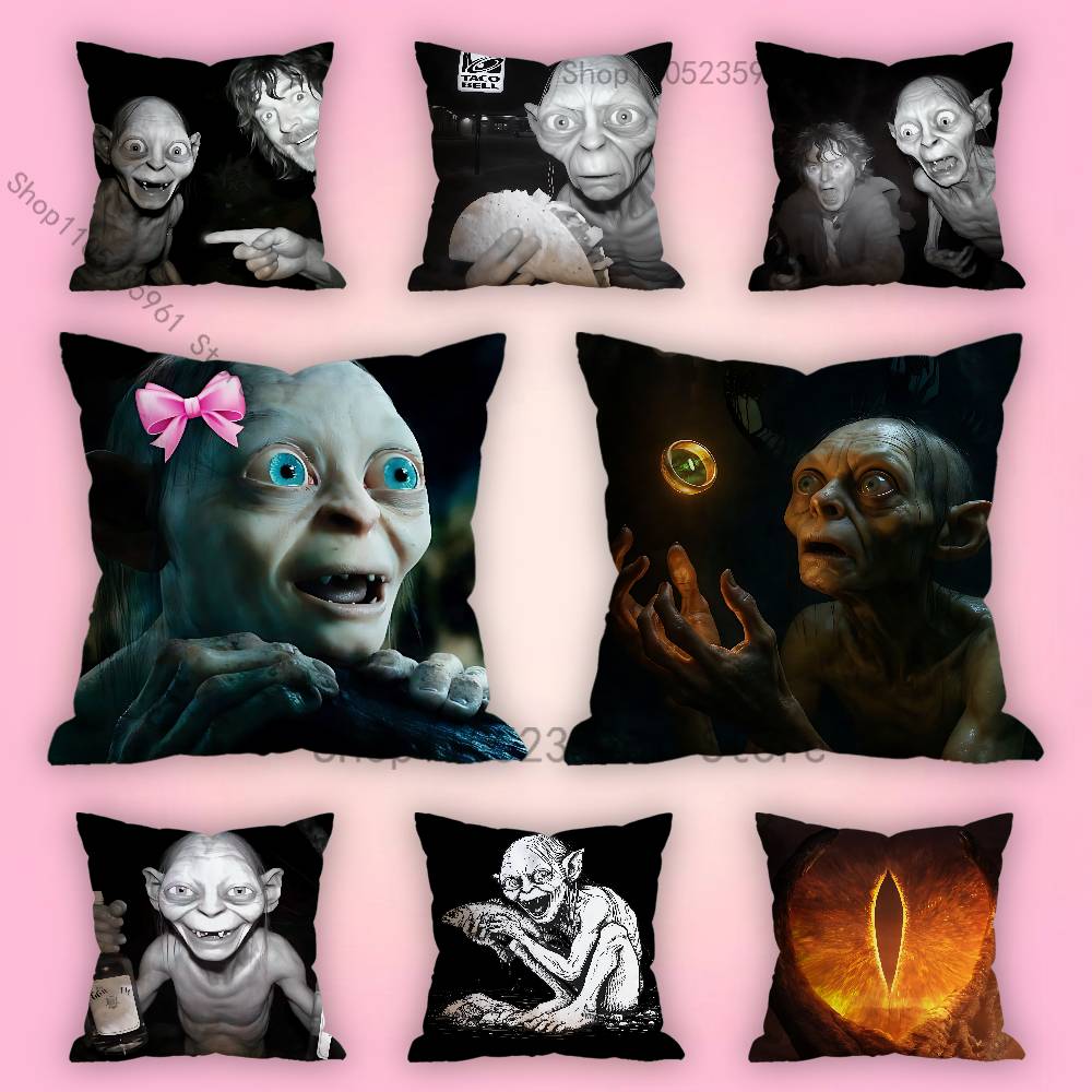 Home Textiles Là Gì - ปลอกหมอนลาย G-Gollum L-Lord R-Rings Memes สำหรับห้องนอน