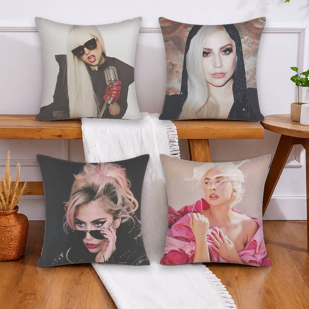 Home Textiles Là Gì - L-Lady G-Gaga ปลอกหมอนสำหรับโซฟาห้องนั่งเล่นตกแต่งโฮมออฟฟิศฝาครอบป้องกัน