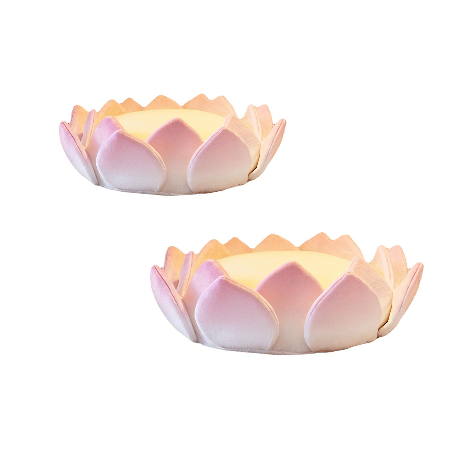 Floor Cushion Pouf - เบาะรองนั่งทรงดอกบัวถอดหมอนรองนอนได้เบาะรองนั่งเบาะรองที่นั่งสำหรับงานปาร์ตี้โซฟาโยคะ