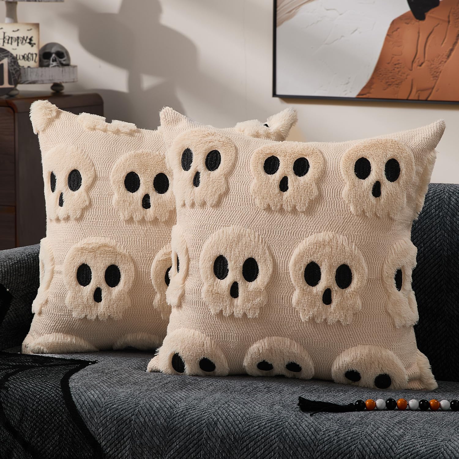 ปลอกหมอนฮาโลวีน 18x18 นิ้ว สีเ - Pillow Insert 18X18 บทวิจารณ์และราคา