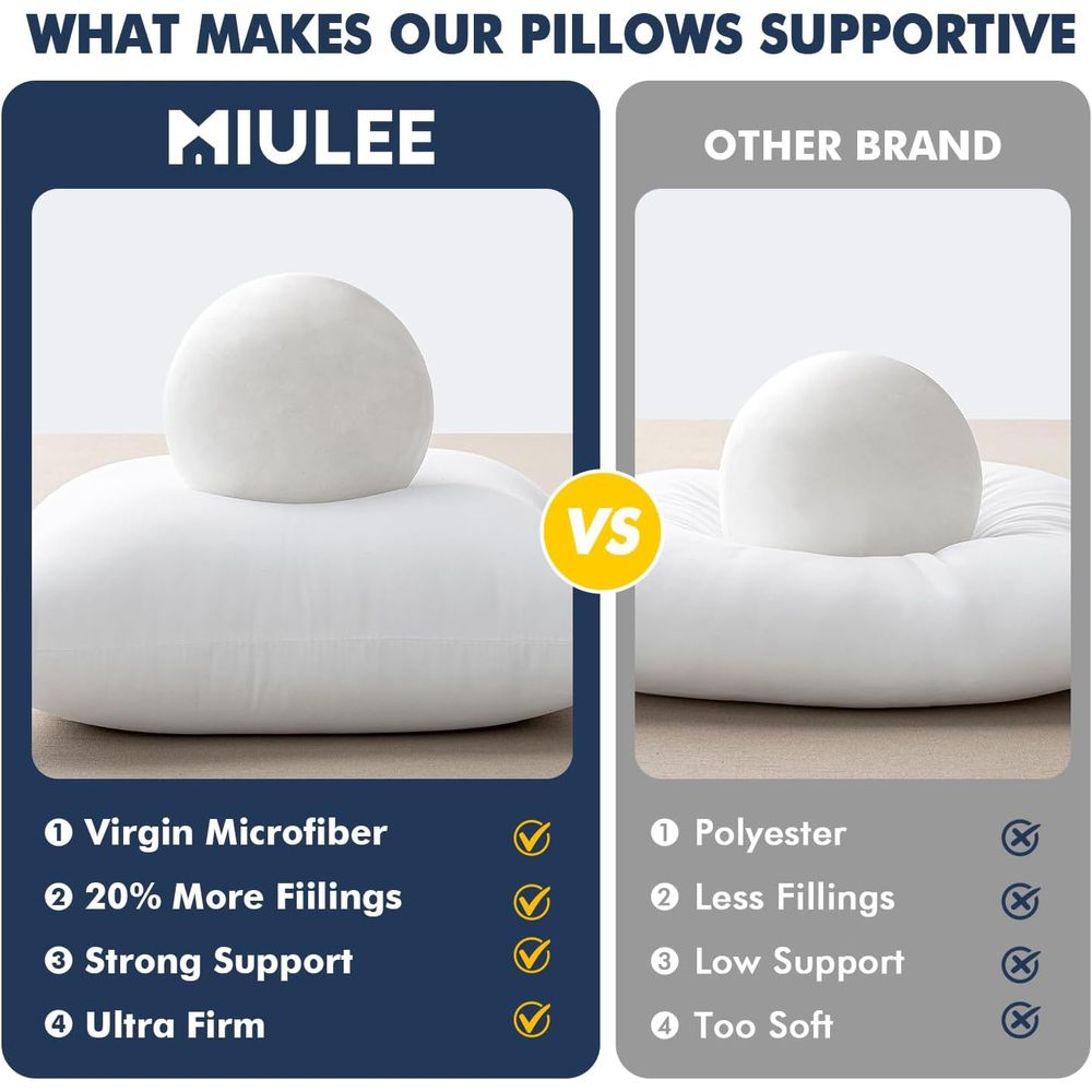 ไส้หมอนอิง แพ็ค 2 ชิ้น ขนาด 18 - Pillow Insert 18X18 บทวิจารณ์และราคา