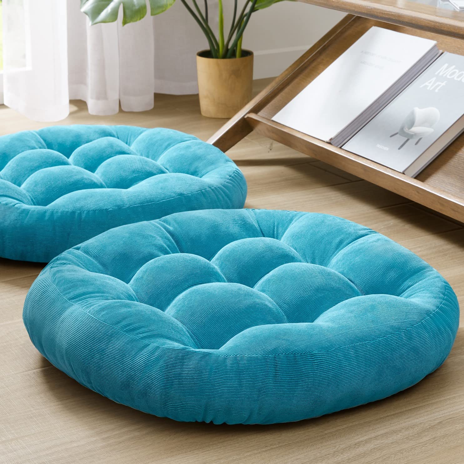 เบาะรองนั่งทรงกลมขนาดใหญ่ หนาน - Floor Cushion Pouf บทวิจารณ์และราคา