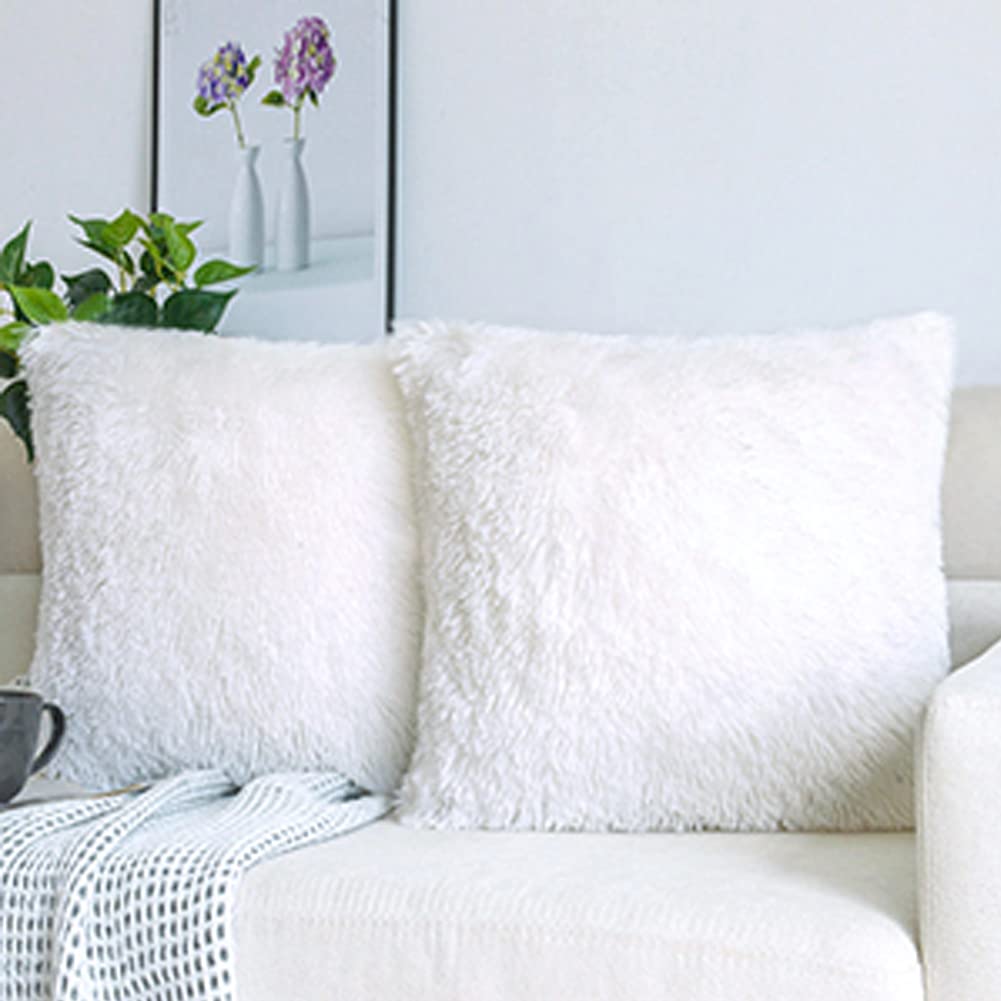 ปลอกหมอนอิงขนเฟอร์เทียมเนื้อนุ - Pillow Insert 18X18 บทวิจารณ์และราคา