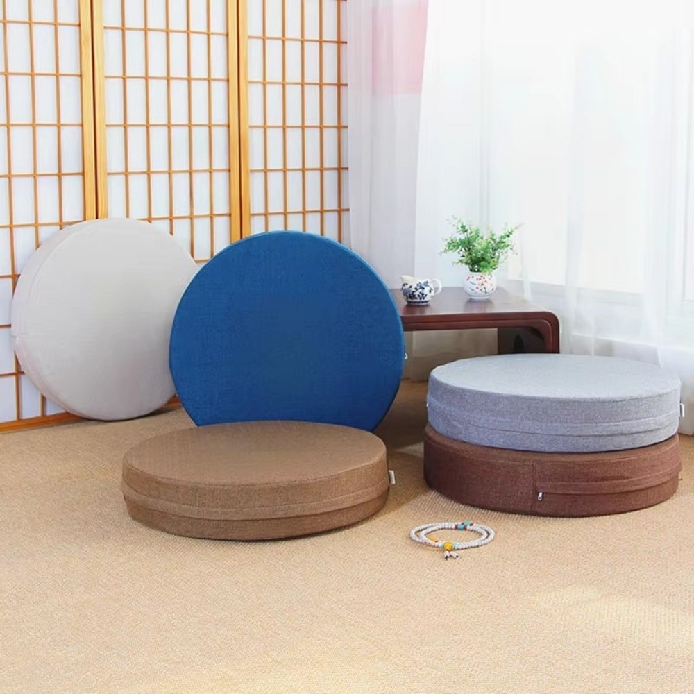 เบาะนั่งสมาธิทรงกลมแบบทาทามิ ข - Floor Cushion Pouf บทวิจารณ์และราคา