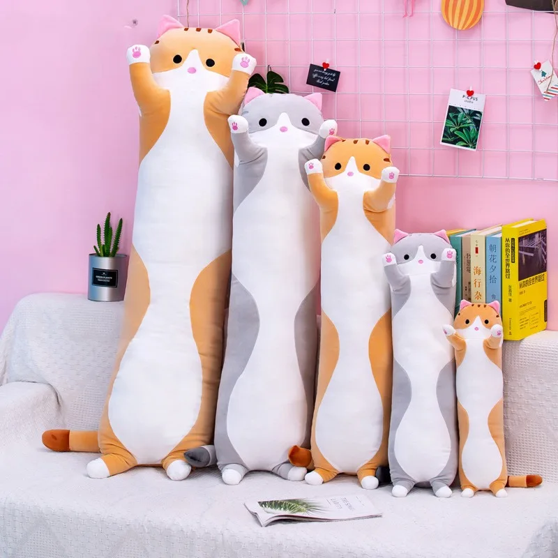 หมอนตุ๊กตาแมวตัวยาวนุ่ม ตุ๊กตา - Bolster Pillow Long บทวิจารณ์และราคา