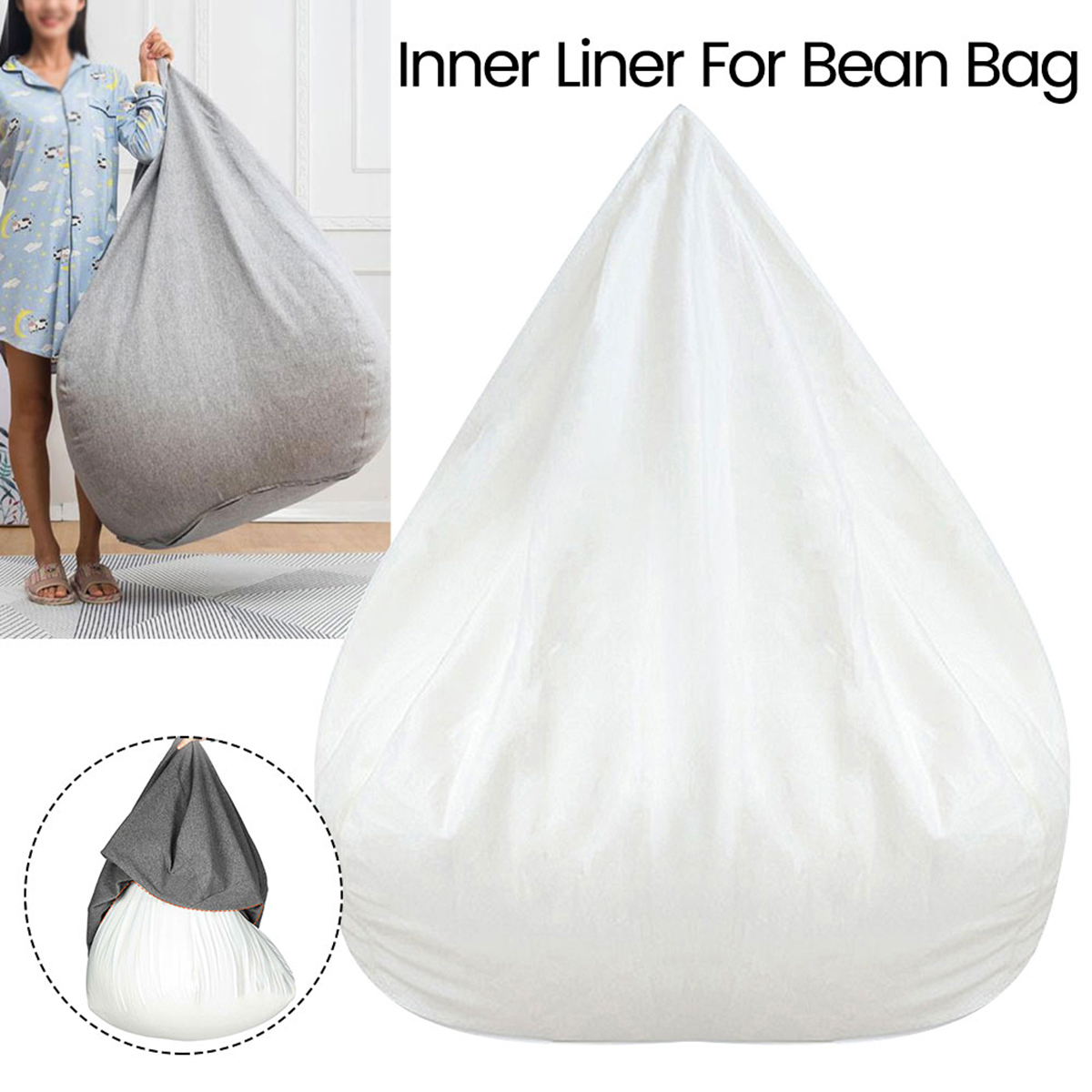 โซฟาที่ถอดออกได้ขี้เกียจโซฟาด้ - Floor Cushion Pouf บทวิจารณ์และราคา