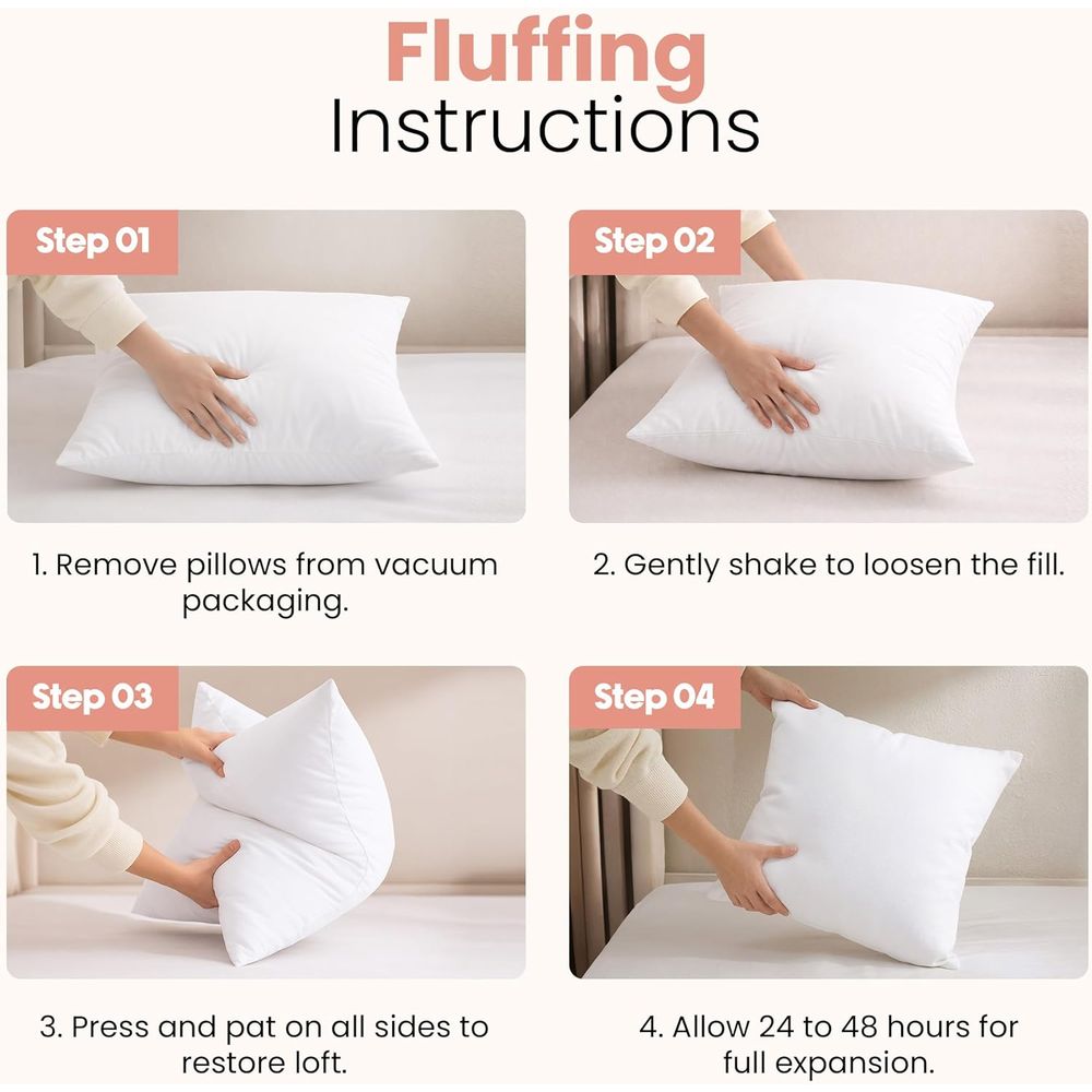 ชุดไส้หมอนสีขาวขนาด 18x18 นิ้ว - Pillow Insert 18X18 บทวิจารณ์และราคา